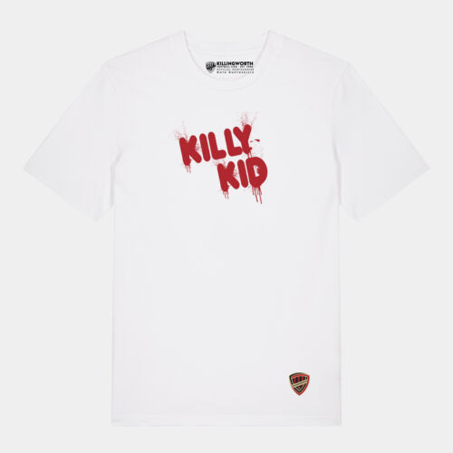 Killy Kid Adults T-shirt - White Thumbnail